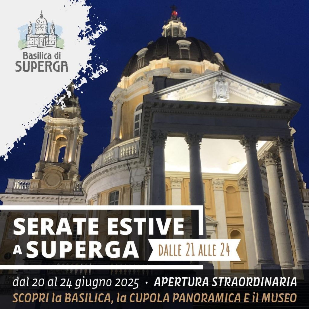 Apertura serale della Basilica di Superga con salita alla cupola nei mesi estivi 2025